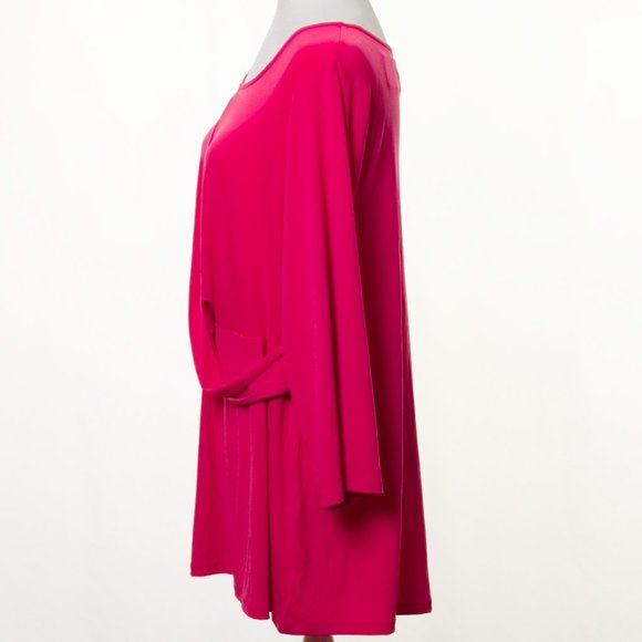 NWT Alfani Stretch Crossover Wrap Top Pink 2X - Picture 2 of 5